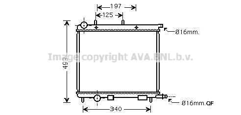 AVA QUALITY COOLING Радиатор, охлаждение двигателя CN2188